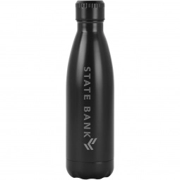 Laser Engraved Antimicrobial Stainless Steel Custom Water Bottle - 17 oz.