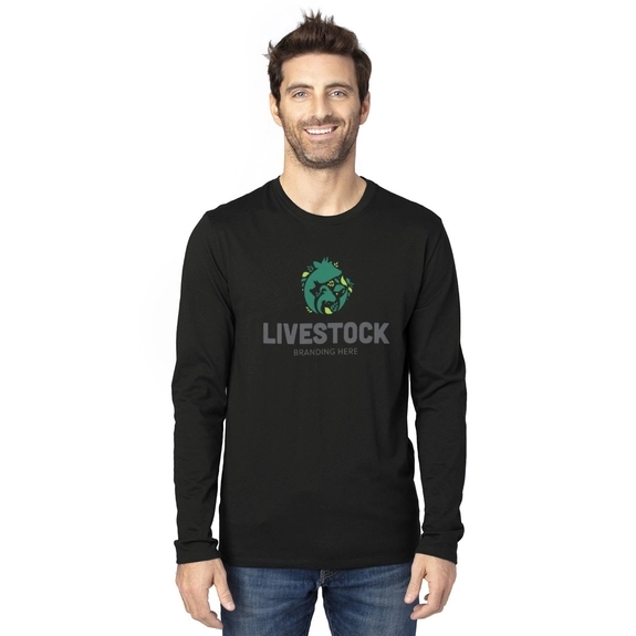 Black Threadfast Apparel Ultimate Custom Long-Sleeve T-Shirt