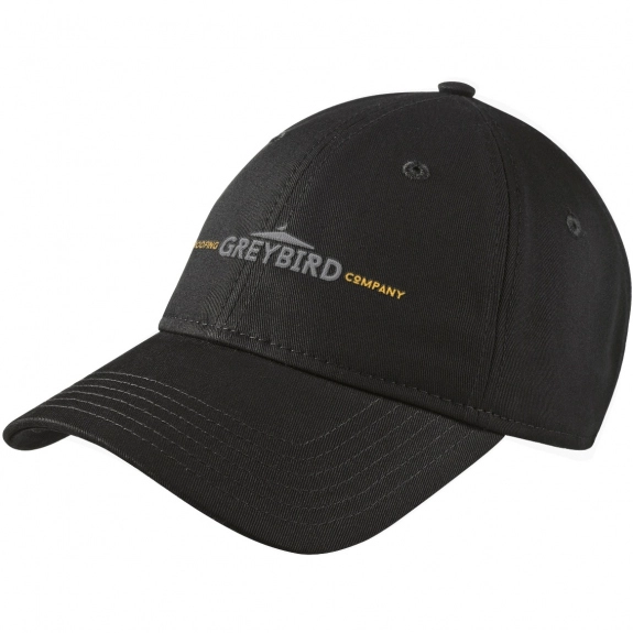 Black New Era Adjustable Unstructured Promotional Cap