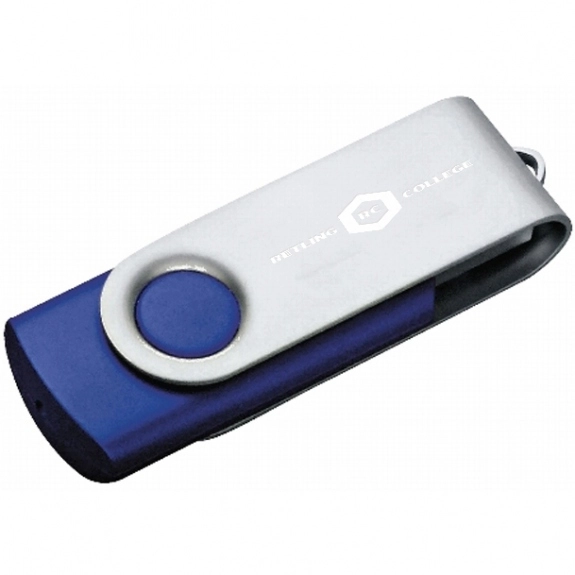 Blue 2GB Colorful Flip Open Custom Flash Drive