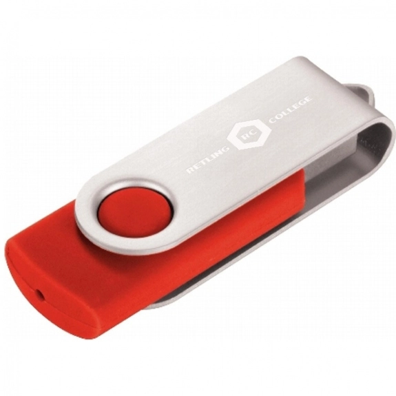Bright Red 2GB Colorful Flip Open Custom Flash Drive