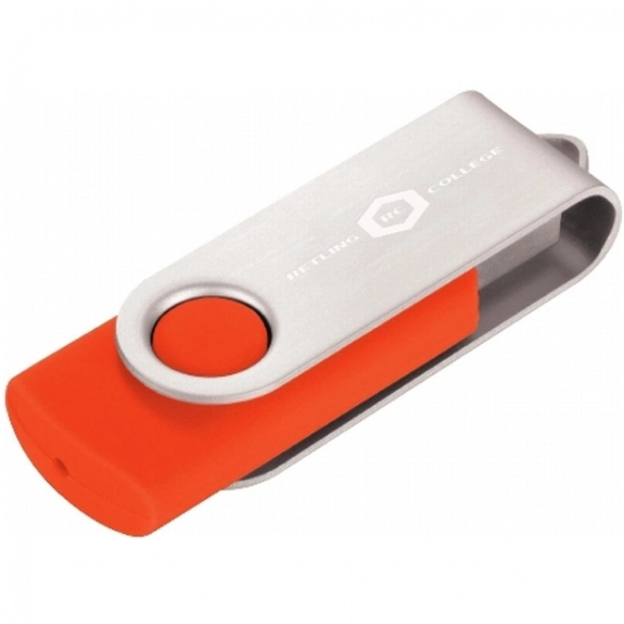 Orange 2GB Colorful Flip Open Custom Flash Drive