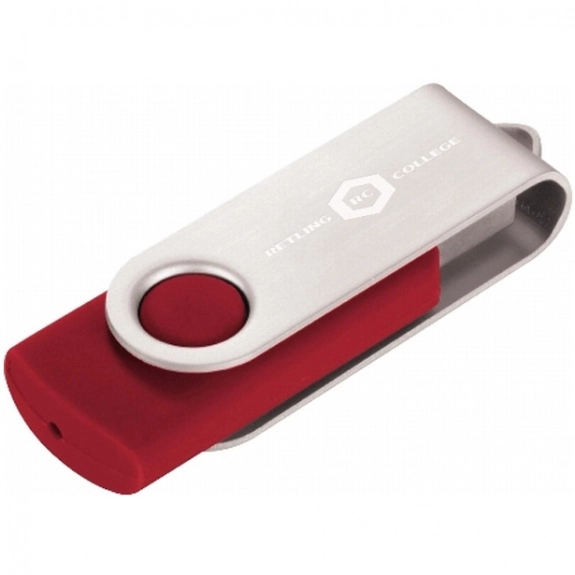 Red 2GB Colorful Flip Open Custom Flash Drive