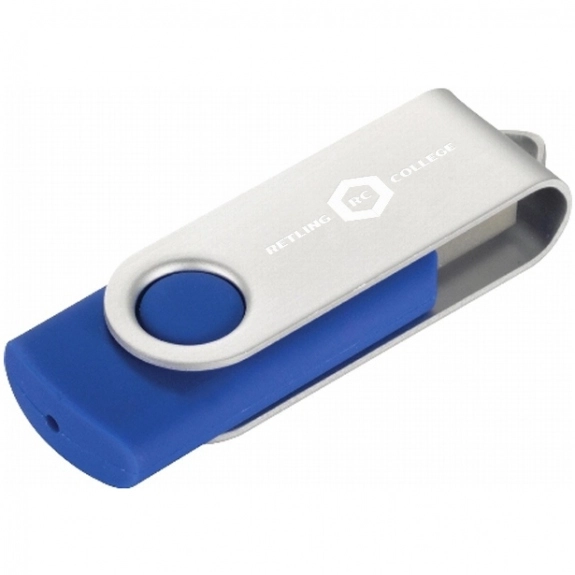 Royal Blue 2GB Colorful Flip Open Custom Flash Drive