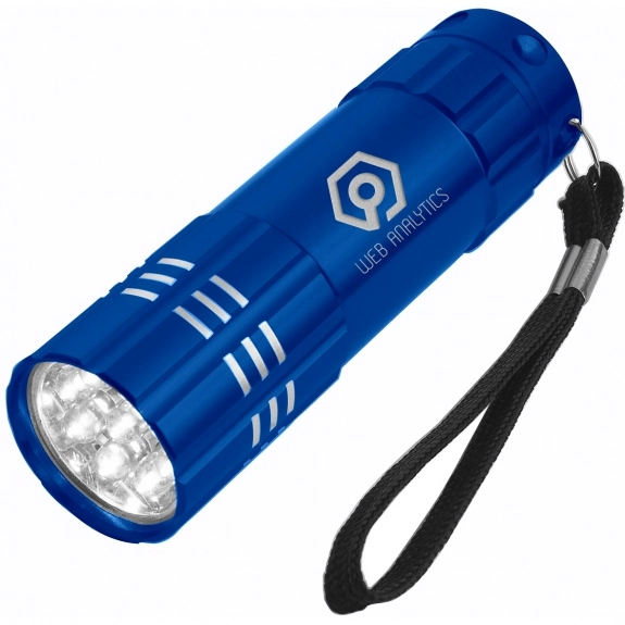 Blue Aluminum LED Promotional Flashlight
