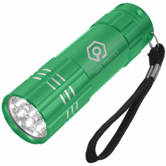 Green Aluminum LED Promotional Flashlight