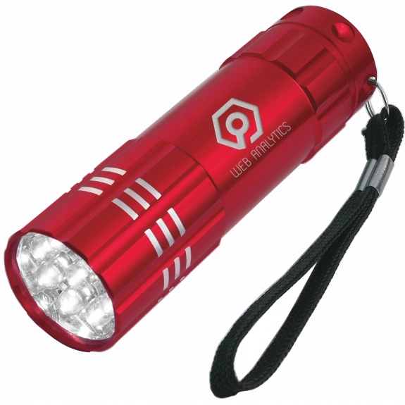 Red Aluminum LED Promotional Flashlight
