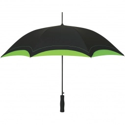 Lime Green Two Tone Custom Umbrella w/ Comfort Grip Handle
