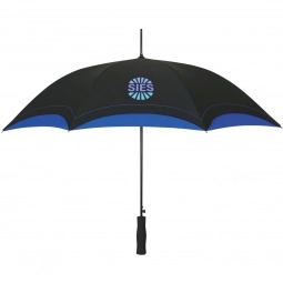 Royal Blue Two Tone Custom Umbrella w/ Comfort Grip Handle
