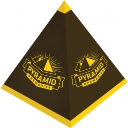 Full Color Pyramid Design Custom Packaging - 3.5"w x 3.8"h x 3.5"d