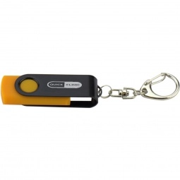 Laser Engraved Swing Custom USB Flash Drives - Optional Keychain