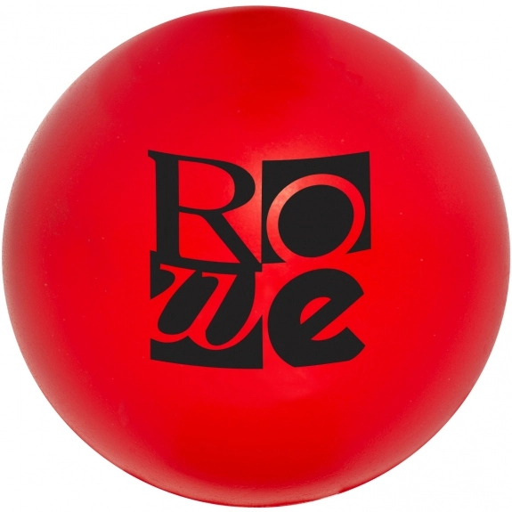 Red - Slow-Release Squishy Custom Stress Balls - Mini Round