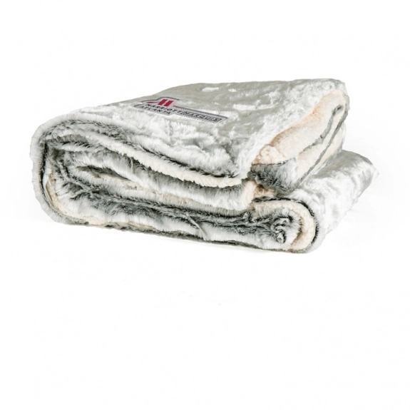 Velvet Sherpa Lined Custom Blanket - 50" x 60"
