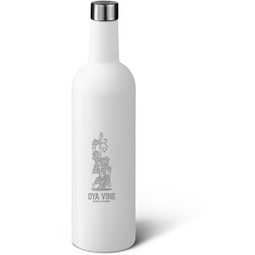 White - BruMate Winesulator Custom Insulated Wine Bottle - 25 oz.