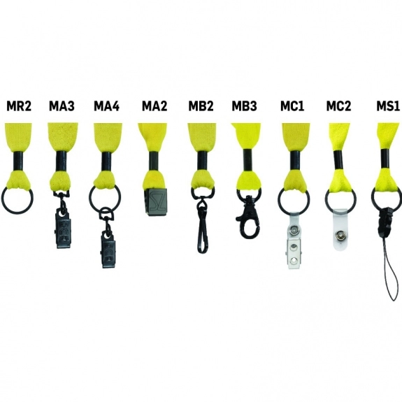 Polyester Tie-Dye Customized Lanyard Attachment Options