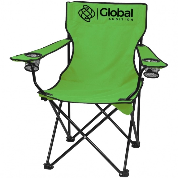 Lime Green Folding Custom Chair w/ Carrying Bag