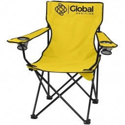 Yellow Folding Custom Chair w/ Carrying Bag
