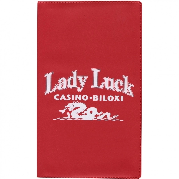 Red Monthly Custom Pocket Planner - Vinyl - One Color Insert