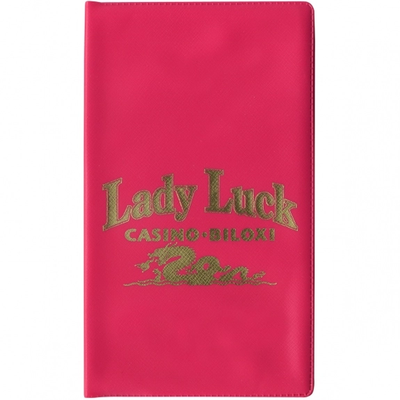 Pink Monthly Custom Pocket Planner - Vinyl - One Color Insert