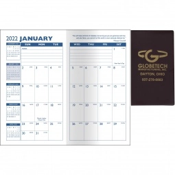 Page View - Monthly Custom Pocket Planner - Vinyl - One Color Insert