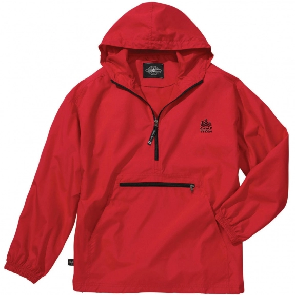 Red Charles River Pack-N-Go Custom Pullover - Youth