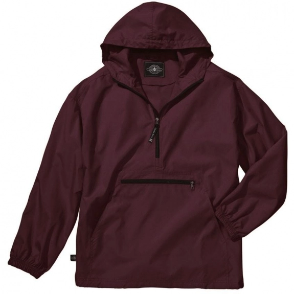 Maroon Charles River Pack-N-Go Custom Pullover - Youth