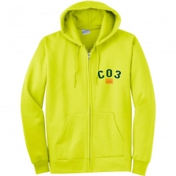 Port & Company Ultimate Full Zip Custom Hooded Sweatshirt - Co
