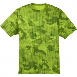 Lime Shock Sport-Tek Camo Custom T-Shirts - Men's