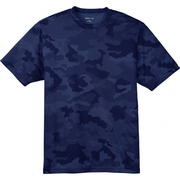 True Navy Sport-Tek Camo Custom T-Shirts - Men's