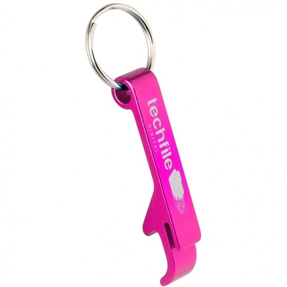 Pink - Full Color Bottle/Can Opener Custom Keychains