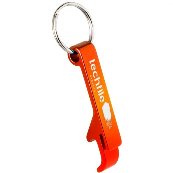 Orange - Full Color Bottle/Can Opener Custom Keychains