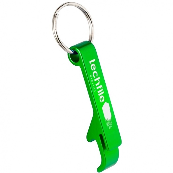 Green - Full Color Bottle/Can Opener Custom Keychains