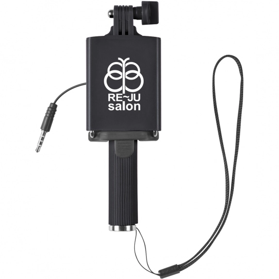 Black Mini Adjustable Telescopic Custom Selfie Stick