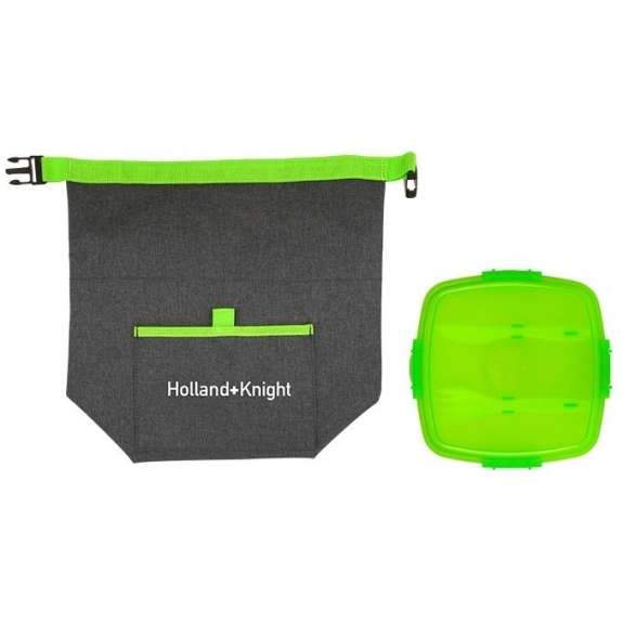 Green - Heather Custom Lunch Bag Gift Set