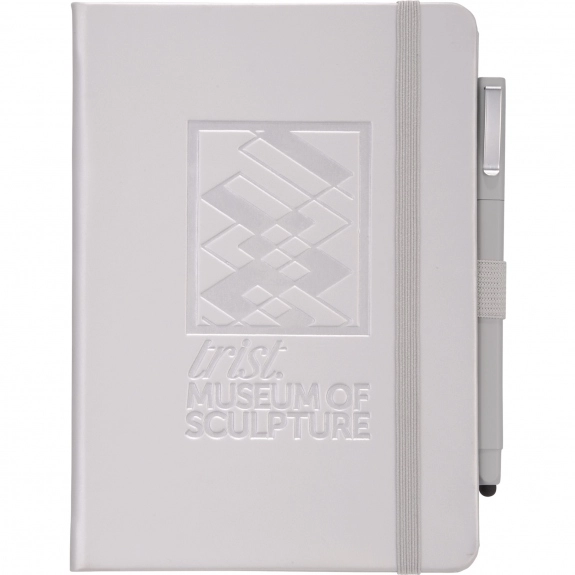 Silver - JournalBook Hard Bound Custom Journal Set - 5"w x 7"h