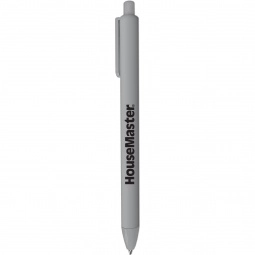 Gray - Soft Touch Rubberized Custom Ball Point Pen