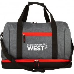 Red - Heather Promotional Duffle Bag - 19.5"