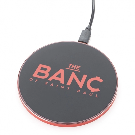 In Use - Two-Tone Wireless Promotional Charging Pad