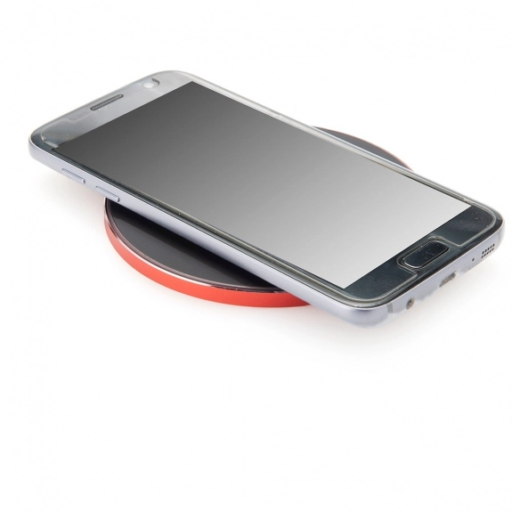 In Use - Two-Tone Wireless Promotional Charging Pad