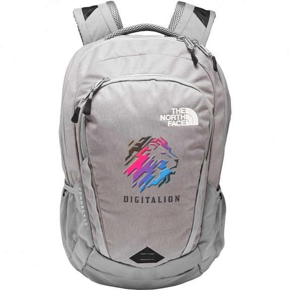 Mid Grey Heather / Mid Grey The North Face Connector Custom Laptop Backpack