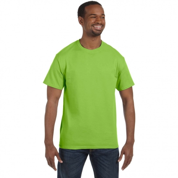 Lime Hanes Authentic Custom T T-Shirt - Colors