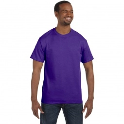 Purple Hanes Authentic Custom T T-Shirt - Colors