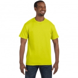 Safety Green Hanes Authentic Custom T T-Shirt - Colors