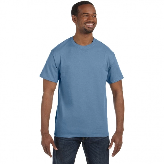 Stonewashed Blue Hanes Authentic Custom T T-Shirt - Colors