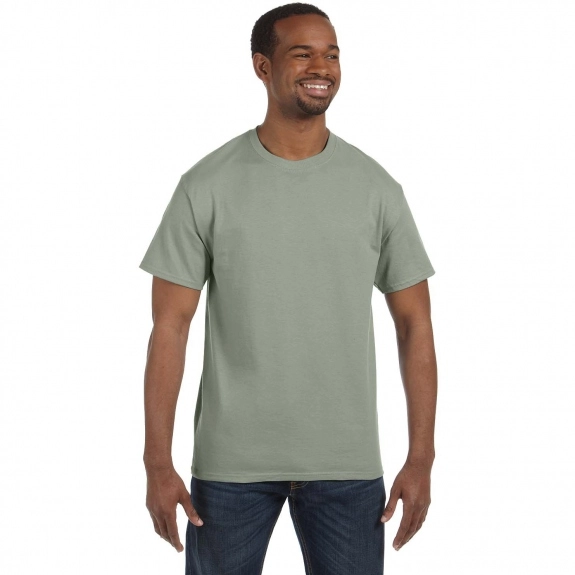 Stonewash Green Hanes Authentic Custom T T-Shirt - Colors