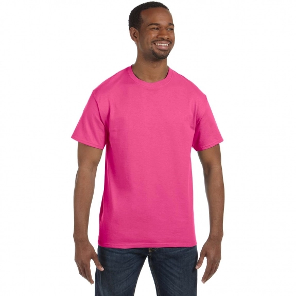 Wow Pink Hanes Authentic Custom T T-Shirt - Colors
