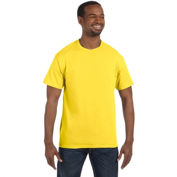 Yellow Hanes Authentic Custom T T-Shirt - Colors