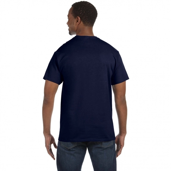 Back model Hanes Authentic Custom T T-Shirt - Colors