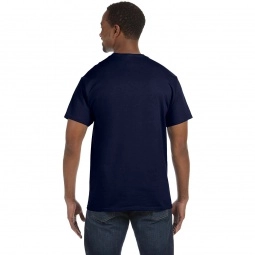 Back model Hanes Authentic Custom T T-Shirt - Colors