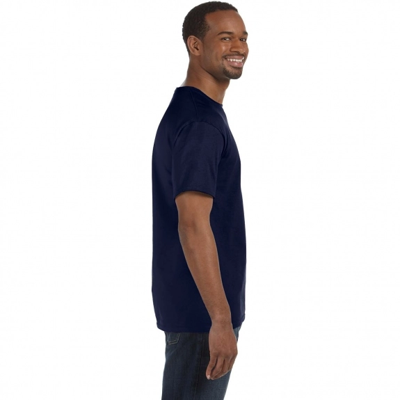 Side model Hanes Authentic Custom T T-Shirt - Colors
